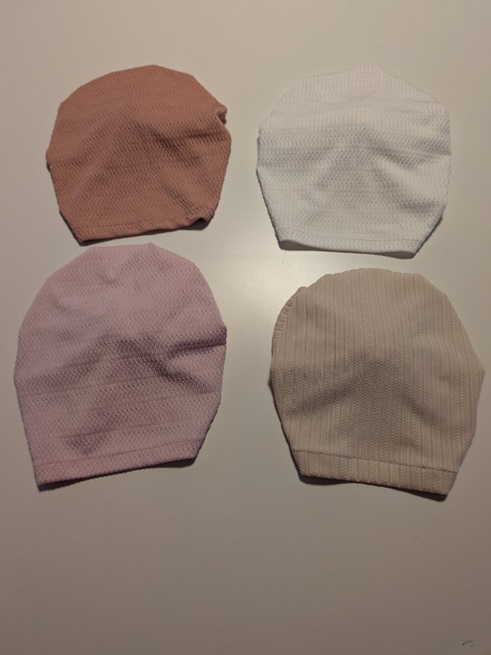 Snug Baby Girl Hat Bib Set Bow Turban Lace Cotton Pink Beige White Bundle - Picture 6 of 6